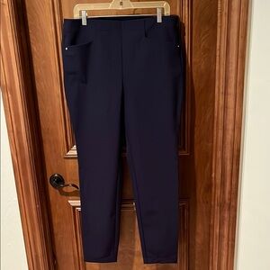 Elegant Size 14 RLX Ralph Lauren Dark Navy Blue Pants